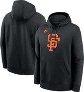 Nike Men's Nike Black San Francisco Giants Cooperstown Collection Logo Club Pullover Hoodie