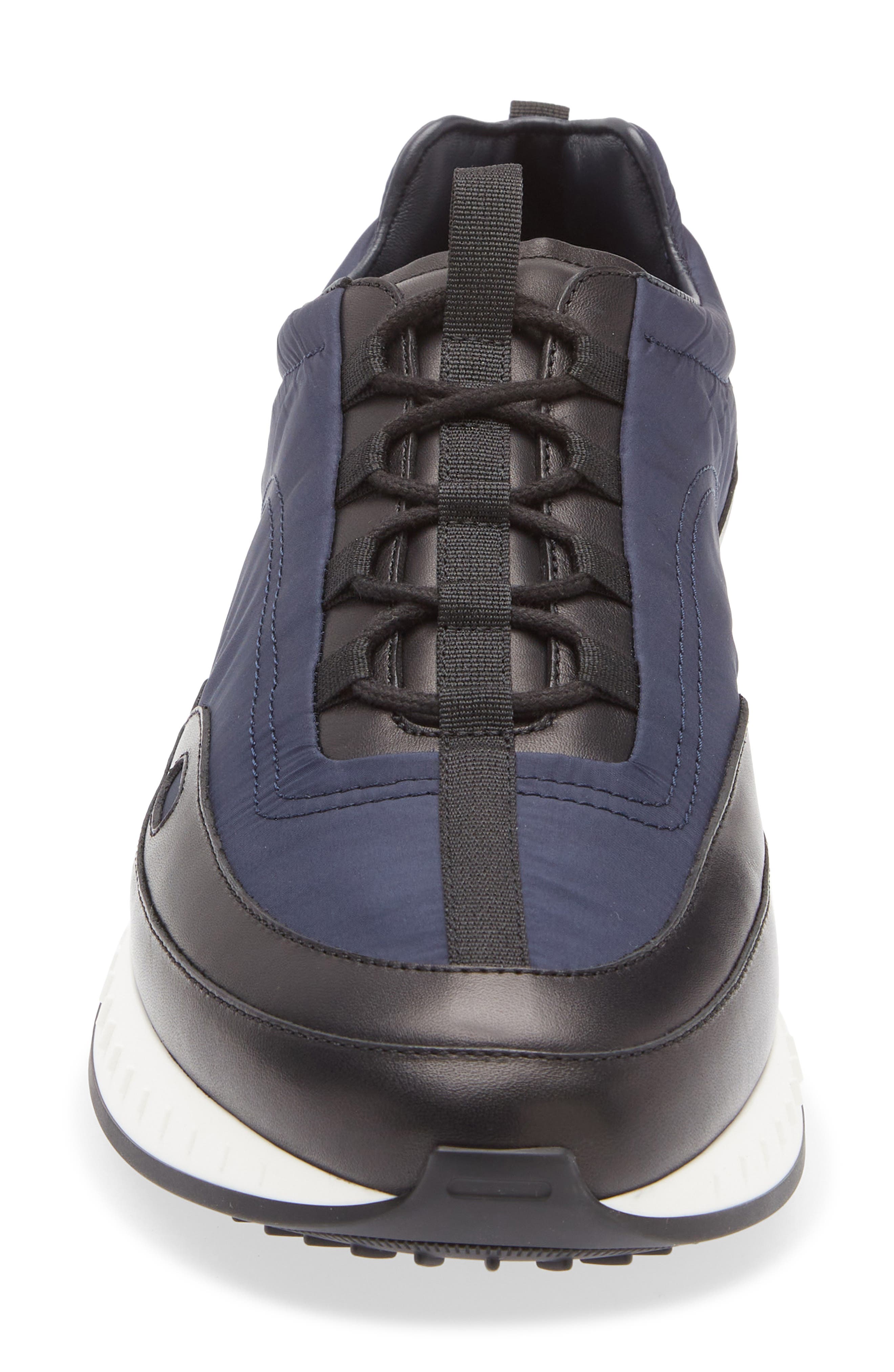 John Lobb Laced Stream Sneaker, Alternate, color, Black/ Navy