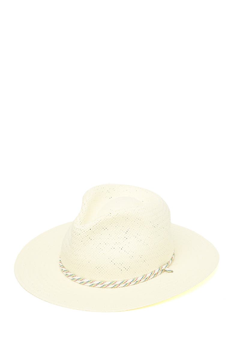rag & bone Packable Straw Fedora, Alternate, color, 