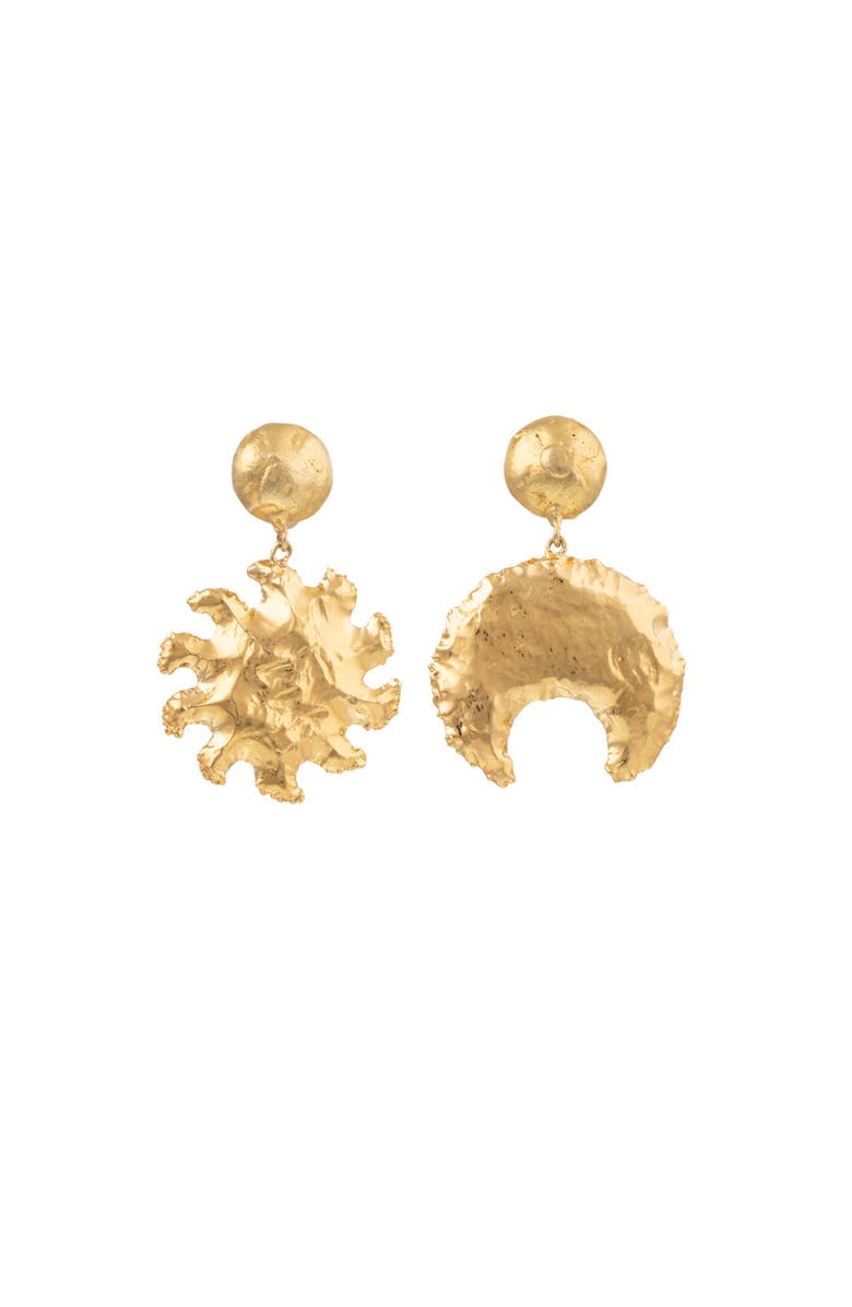 SYLVIA TOLEDANO Sol Y Luna Earrings, Main, color, Gold