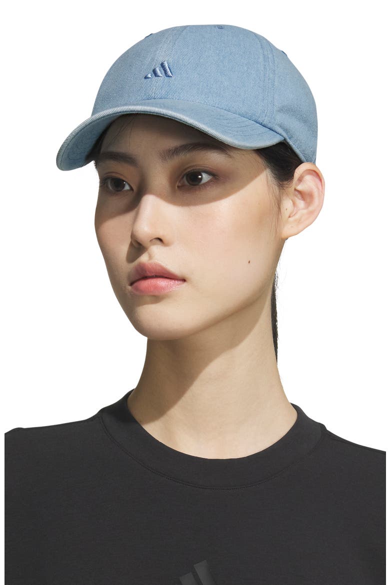 Denim Baseball Cap, Alternate, color, LIGHT BLUE DENIM