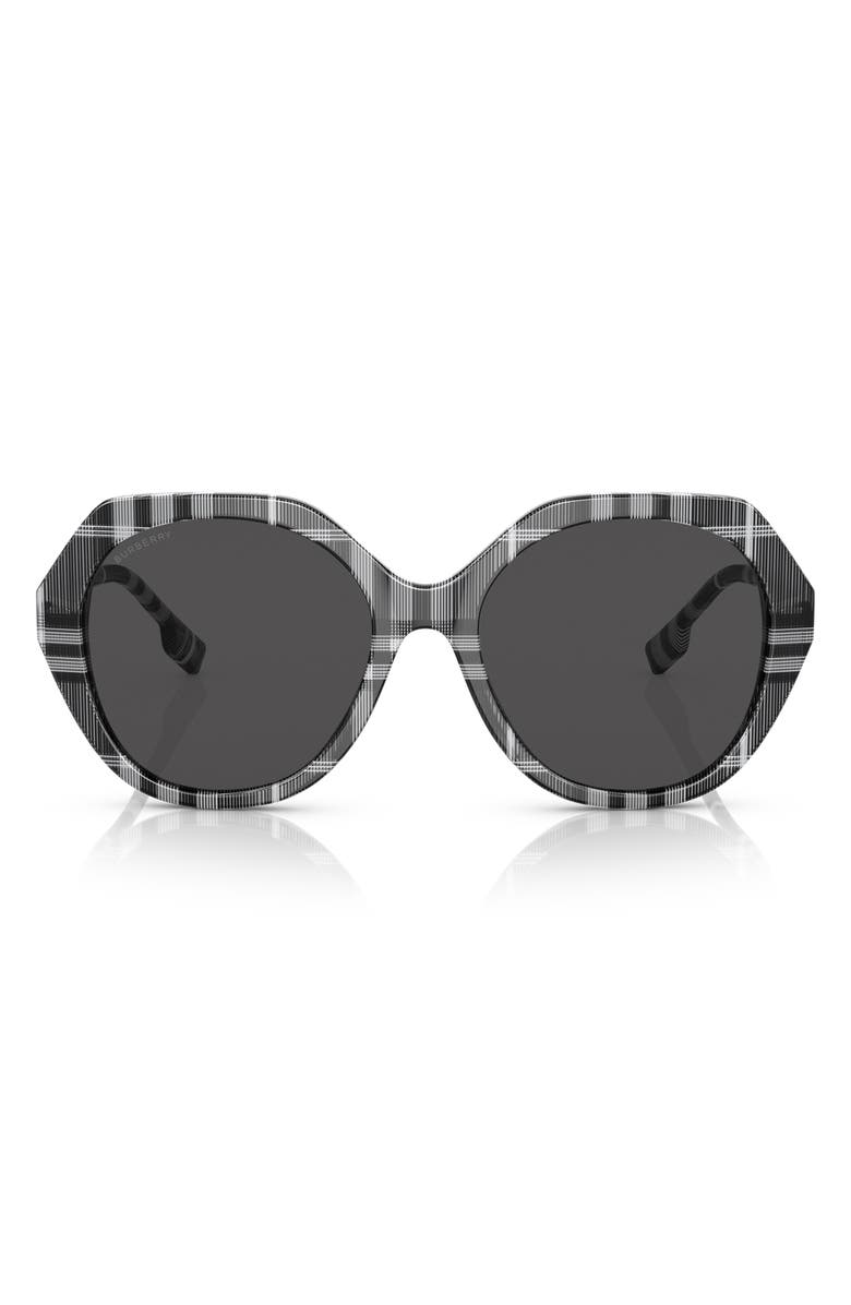 Burberry 57mm Irregular Sunglasses, Alternate, color, 