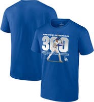 FANATICS Men's Fanatics Branded Freddie Freeman Royal Los Angeles Dodgers 300 Career Home Runs T-Shirt