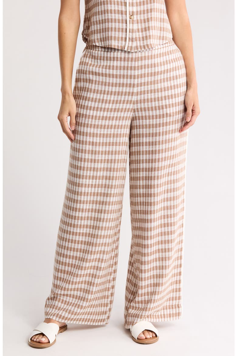 Fiji High Waist Wide Leg Pants, Main, color, FLORENTINE TAUPE