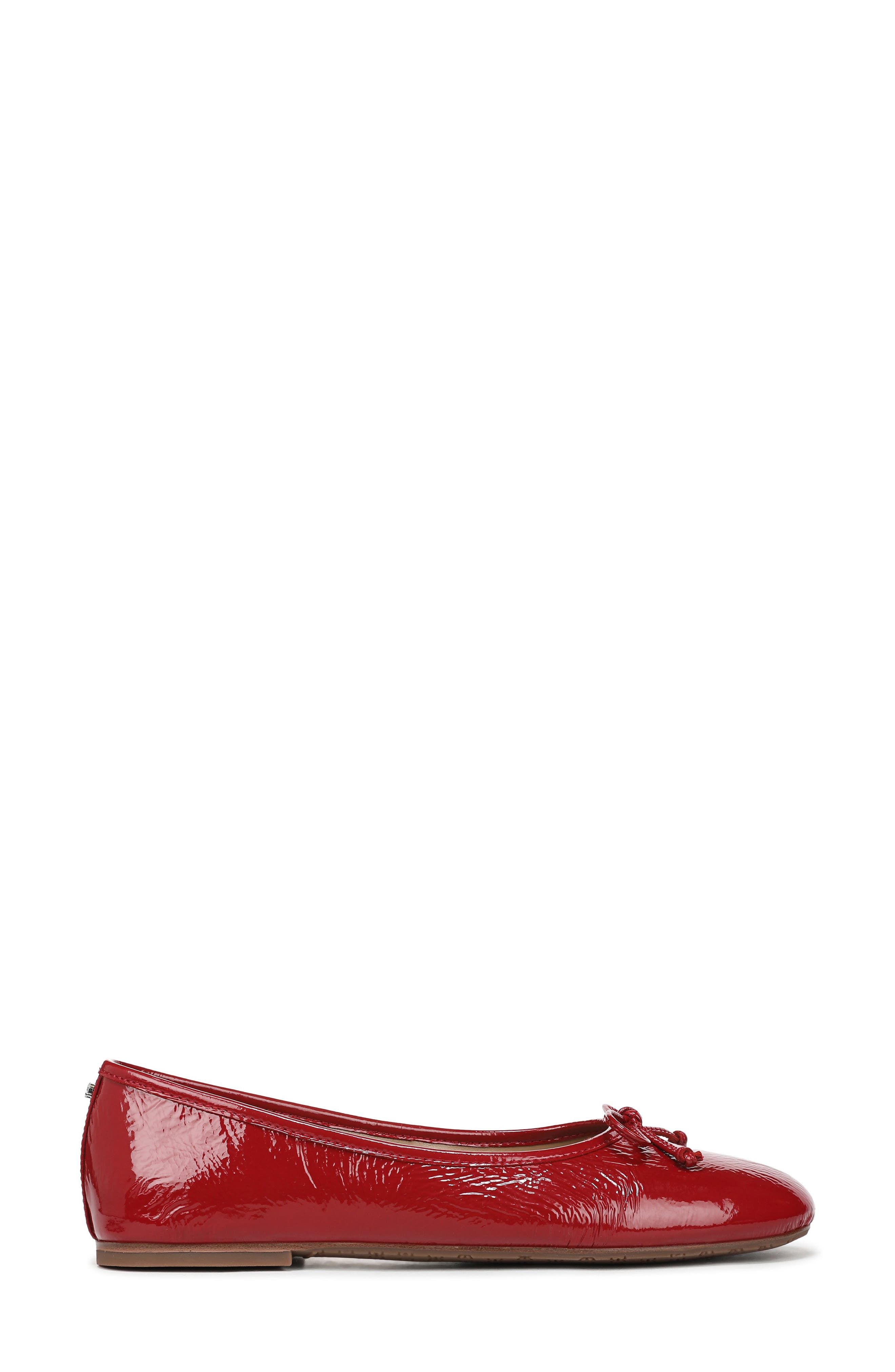 Sam Edelman Alie Ballet Flat, Alternate, color, Deep Scarlet