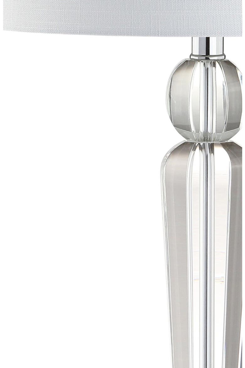 Elizabeth 28.5" Crystal LED Table Lamp, Clear, Alternate, color, Clear
