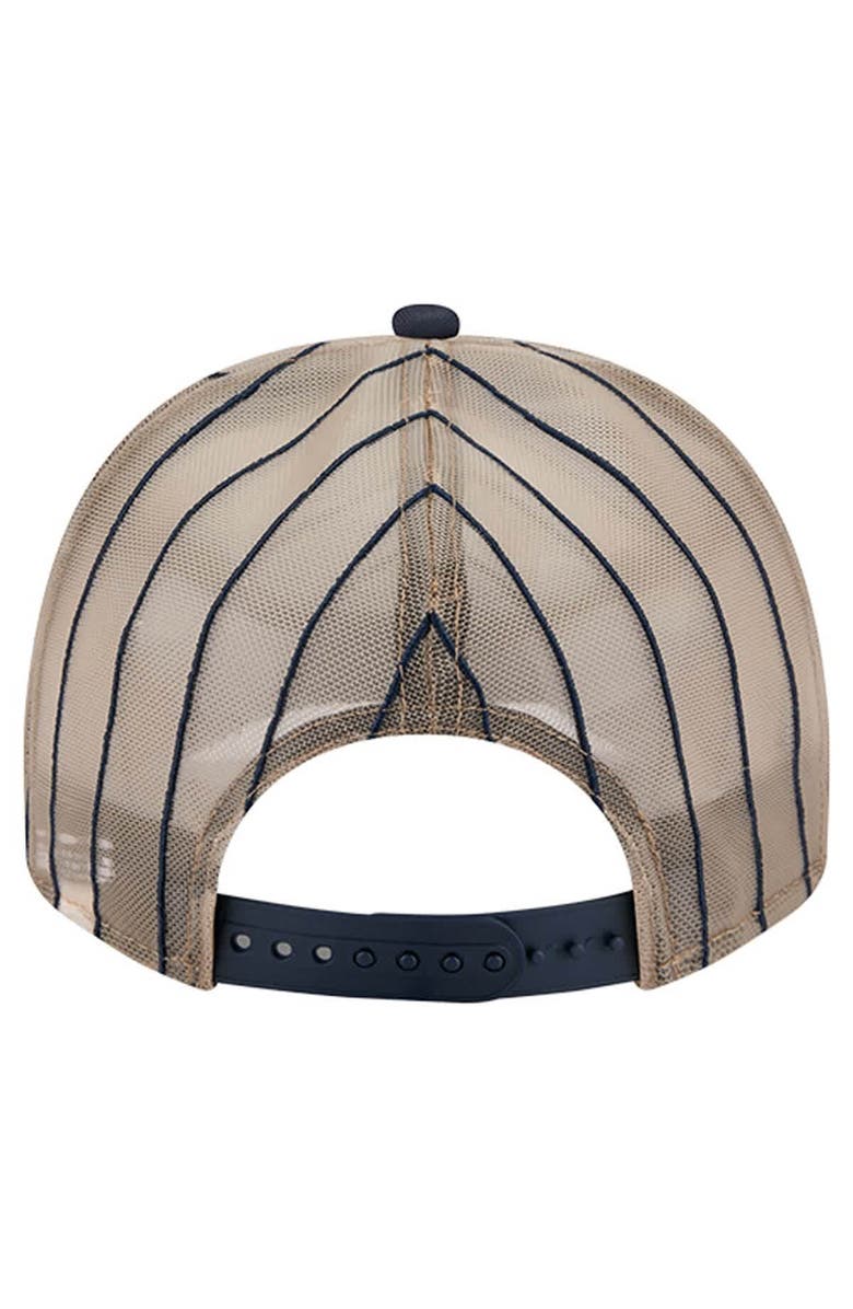 New Era Men's New Era Navy Detroit Tigers Vintage Arched Foam Front 9FIFTY A-Frame Adjustable Trucker Hat, Alternate, color, Navy