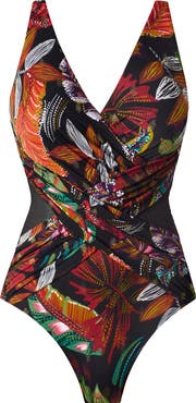 Miraclesuit® Pluma Orla Crossover One-Piece Swimsuit