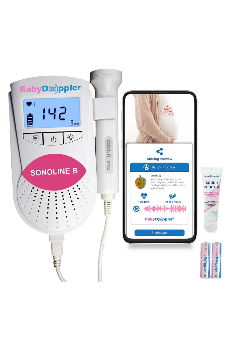 Sonoline B Fetal Doppler - Pink, Alternate, color, PINK