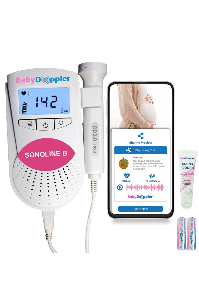 DAGAMMA Sonoline B Fetal Doppler - Pink, Alternate, color,