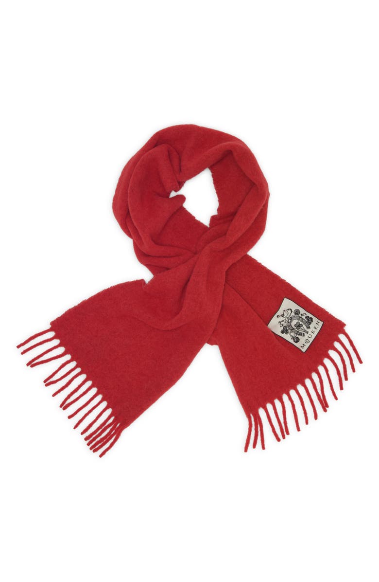 McQueen Solid Alpaca Blend Scarf, Alternate, color,