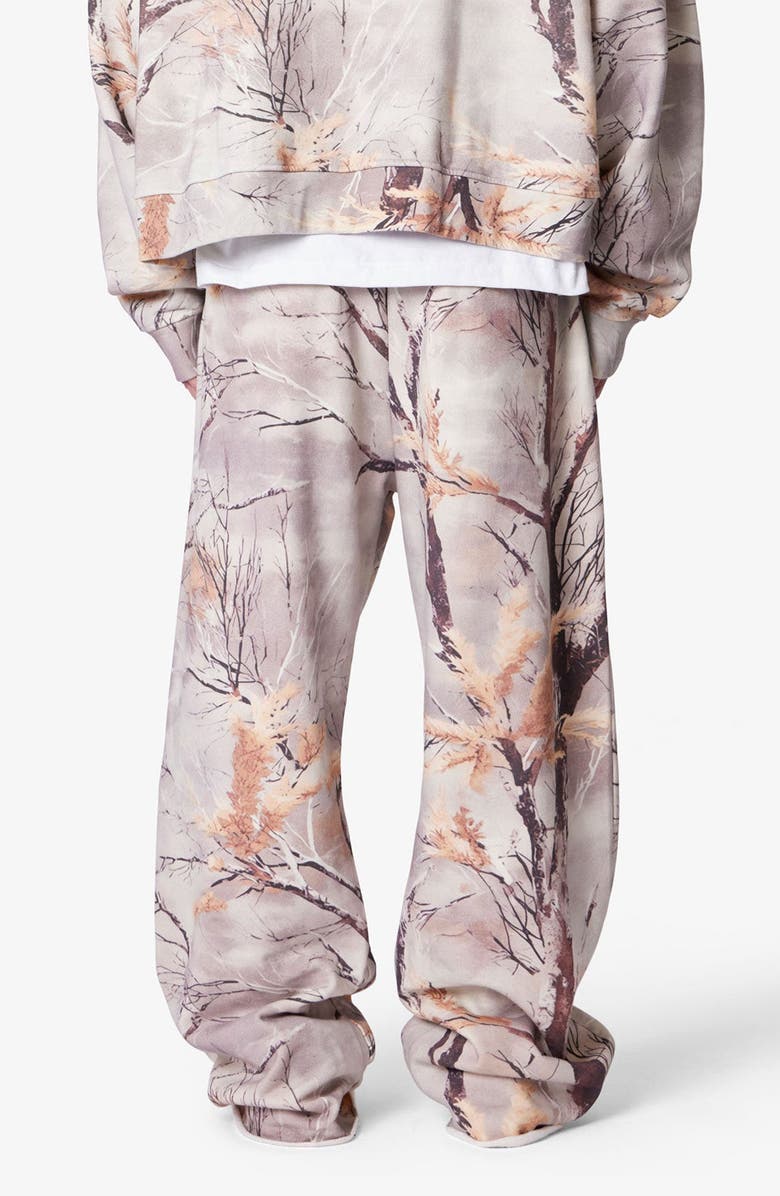 mnml Camo Print Ultra Baggy Cotton Fleece Sweatpants, Alternate, color, 