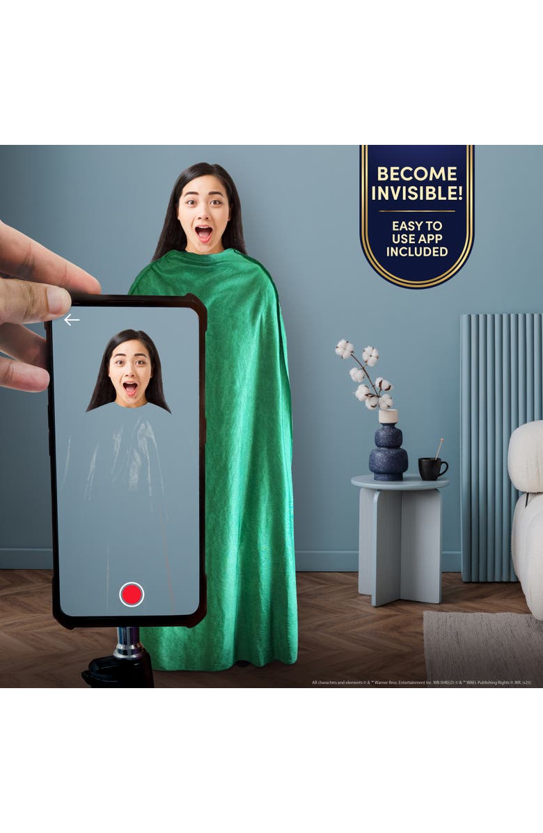 Wow Stuff! Harry Potter Invisibility Cloak , Luxury Navy Fabric Robe, Alternate, color, Multicolored