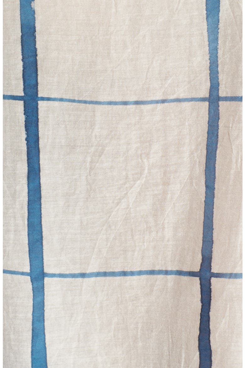 Check Organic Cotton & Silk Top, Alternate, color, CHAMBRAY