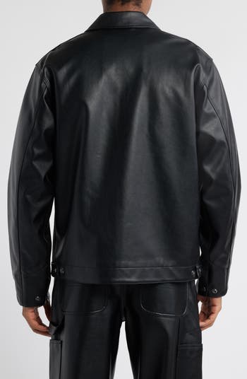 Carhartt Work In Progress Detroit Black Faux Leather Jacket Carhartt Work In Progress Detroit Black Faux Leather Jacket