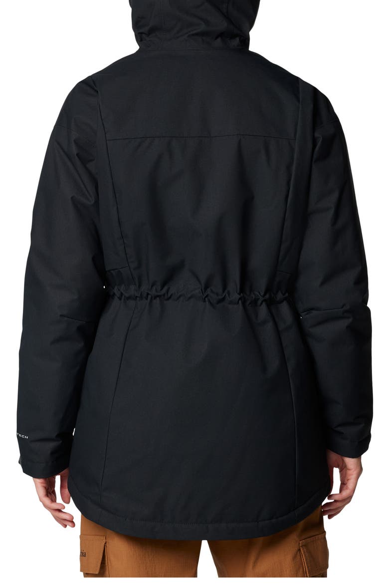 Hikebound™ II Long Insulated Rain Jacket, Alternate, color, BLACK