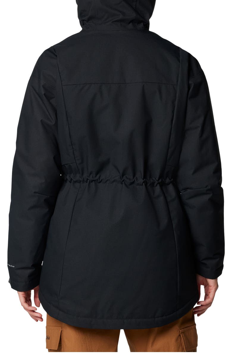 Columbia Hikebound<sup>™</sup> II Long Insulated Rain Jacket, Alternate, color, Black
