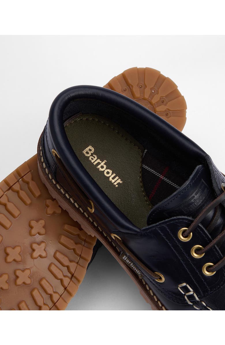 Barbour Deck Boat Shoe, Alternate, color, Navy