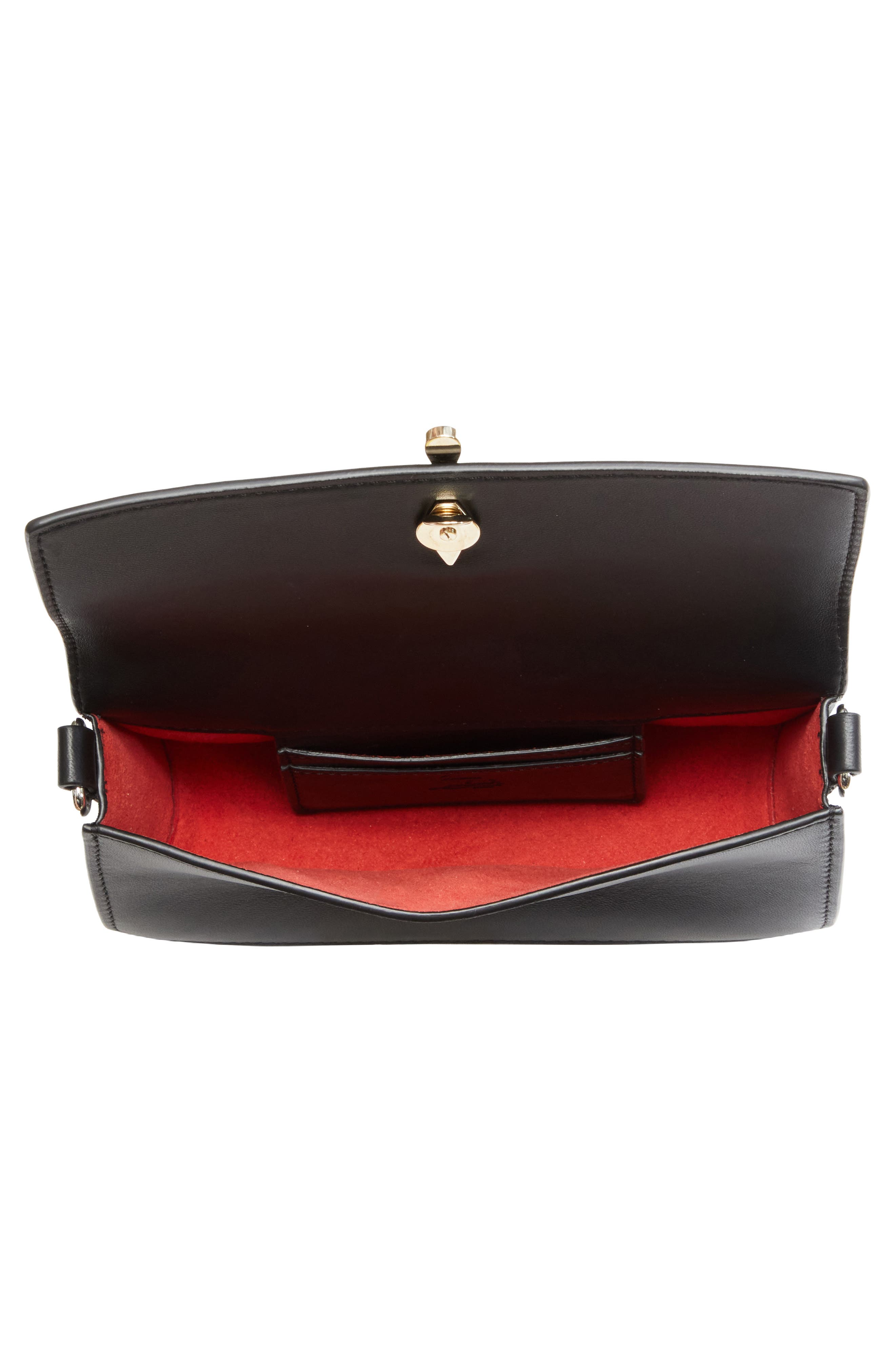 Christian Louboutin Mini Bettina Leather Crossbody Bag, Alternate, color, 