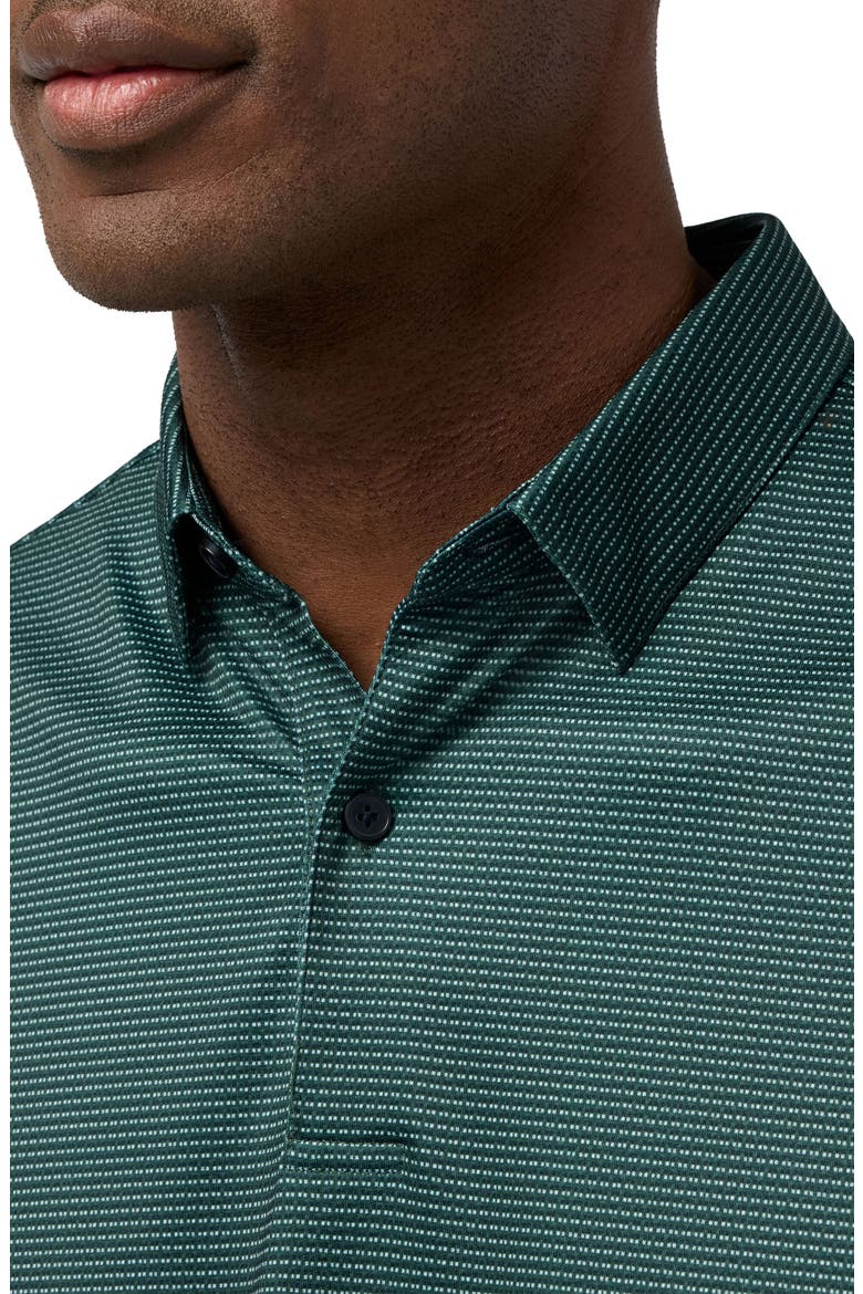 Halyard Trim Fit Performance Polo, Alternate, color, PINE DROP SHADOW