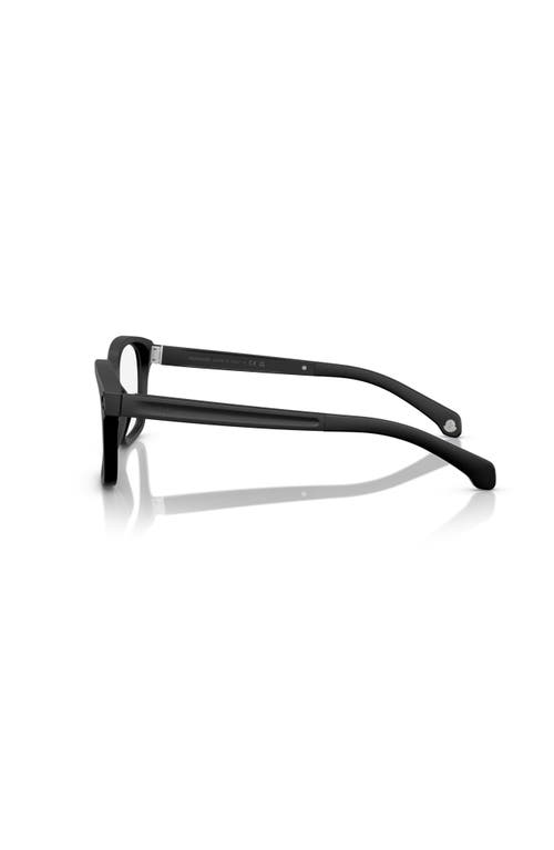 Moncler 56mm Rectangle Optical Glasses In Brown