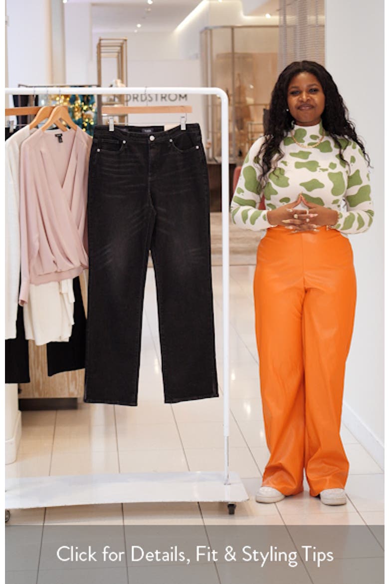 Bailey High Waist Relaxed Straight Leg Jeans video