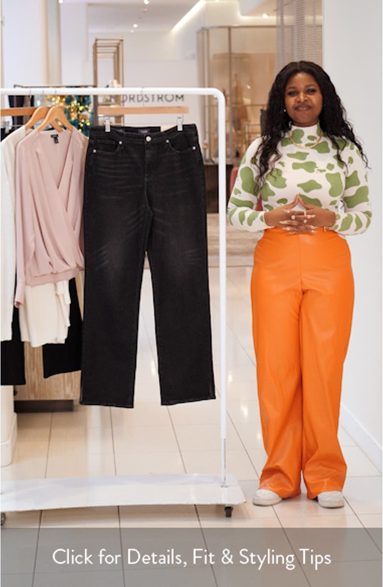 Bailey High Waist Relaxed Straight Leg Jeans, sales video thumbnail