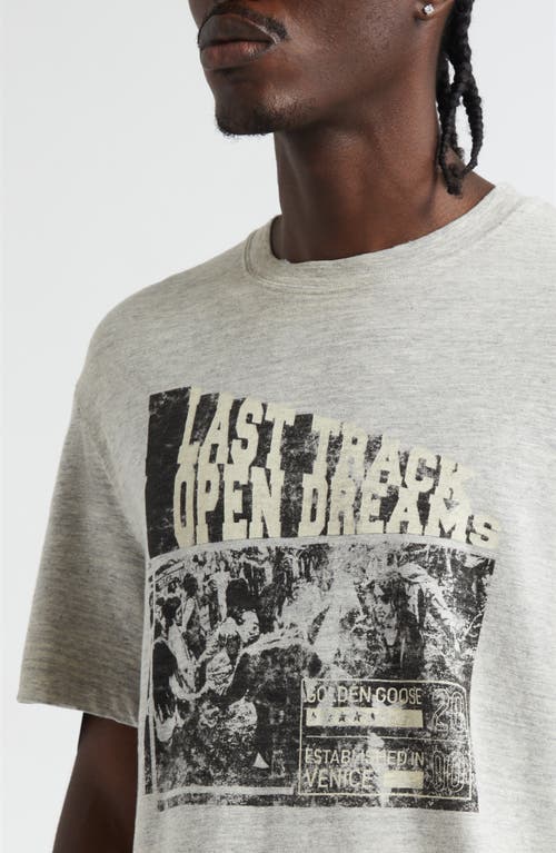 Golden Goose Journey Regular Fit Graphic T-shirt In Gray
