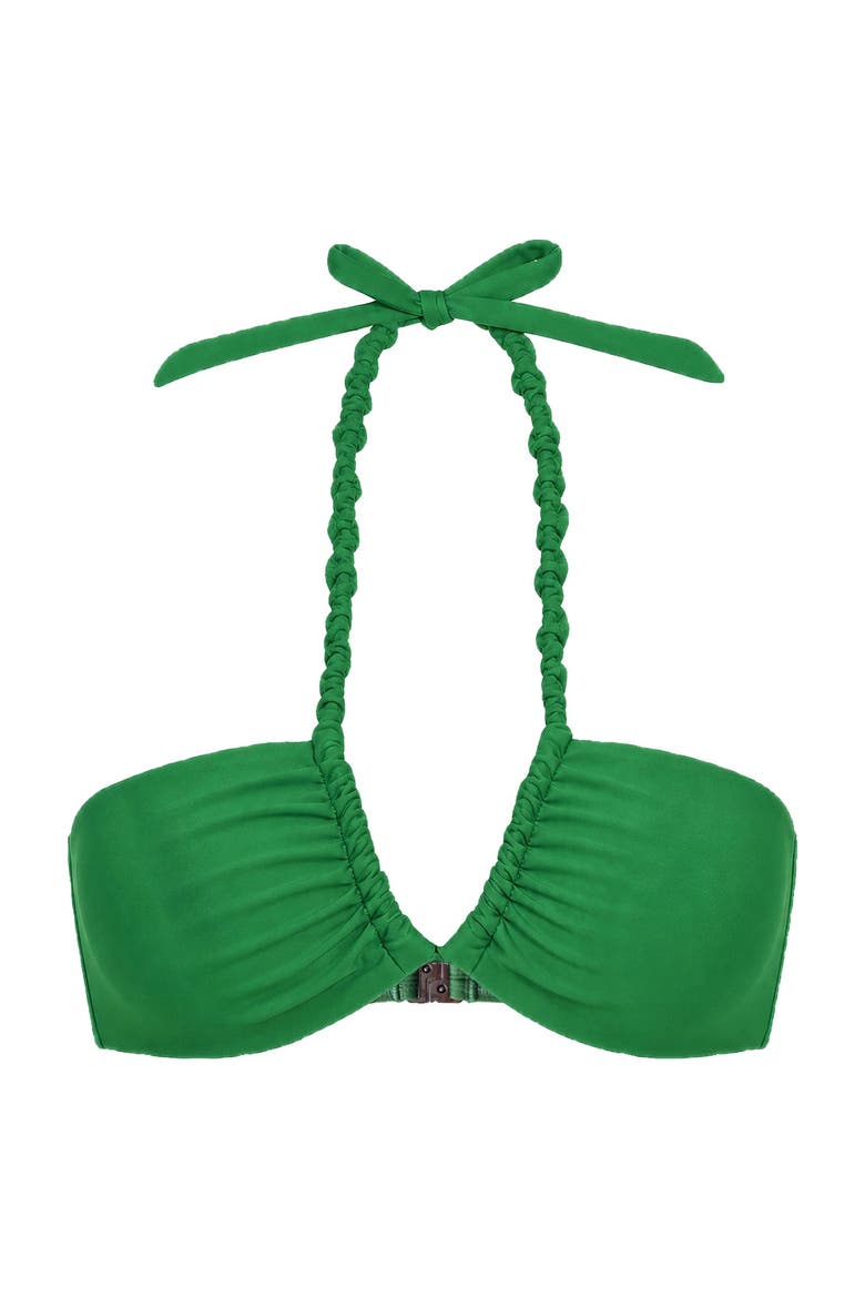Ondine Macrame Bikini Top, Alternate, color, Leaf