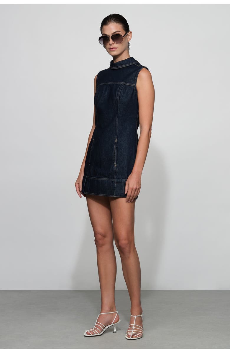 Et Ochs Winslow Denim Mini Dress, Alternate, color, Midnight