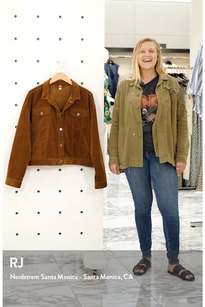 Corduroy Crop Trucker Jacket video