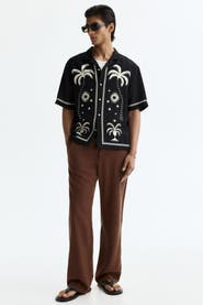 H&M Relaxed-fit linen-blend pants
