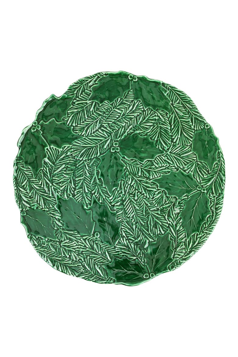 Lastra Green Figural Cake Stand, Main, color, DARK GREEN