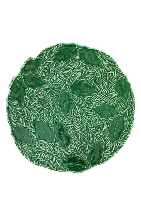 Lastra Green Figural Cake Stand