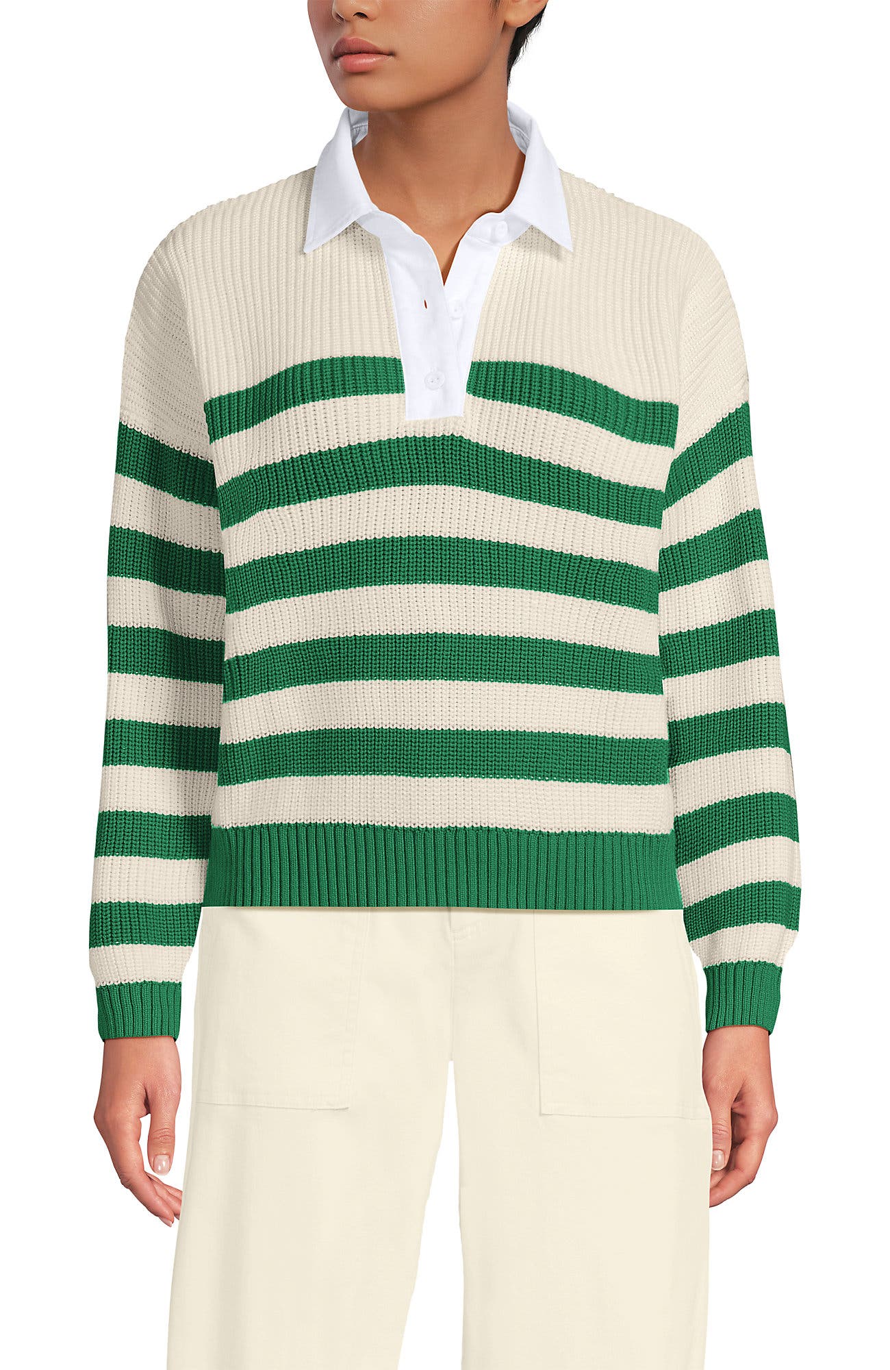 Drifter Rugby with Woven Collar Sweater - image 5