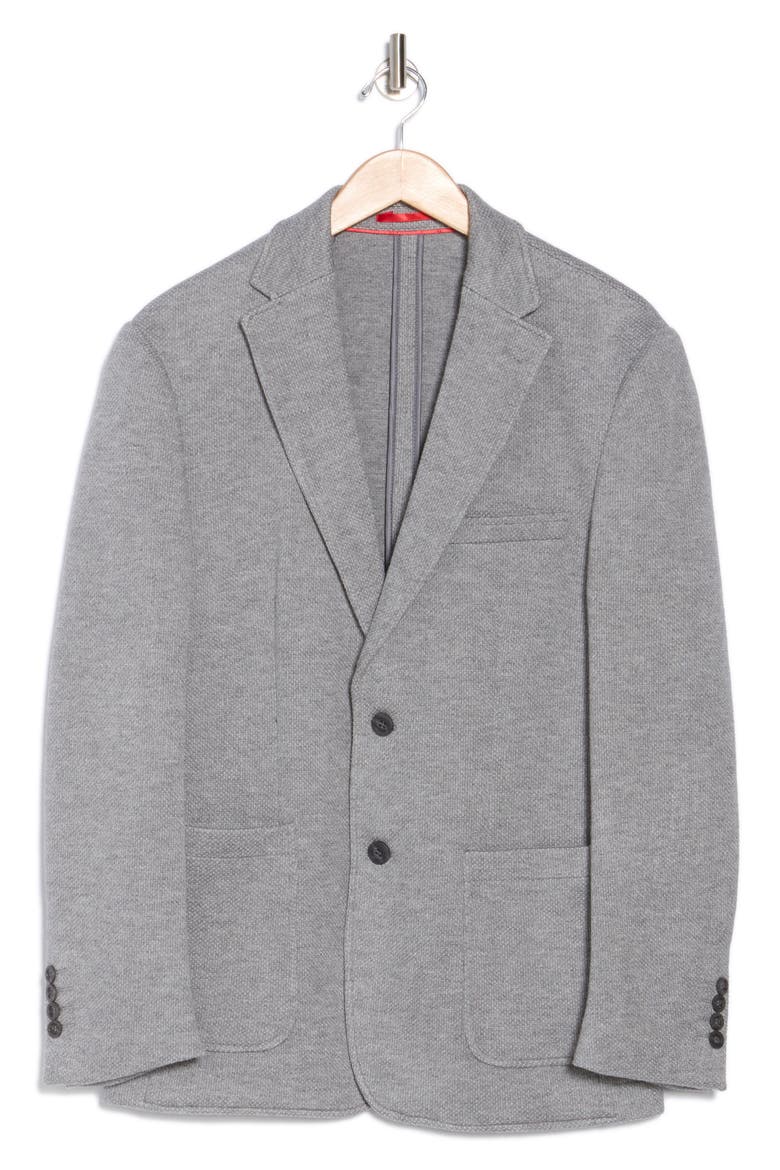 Knit Sport Coat, Alternate, color, GREY