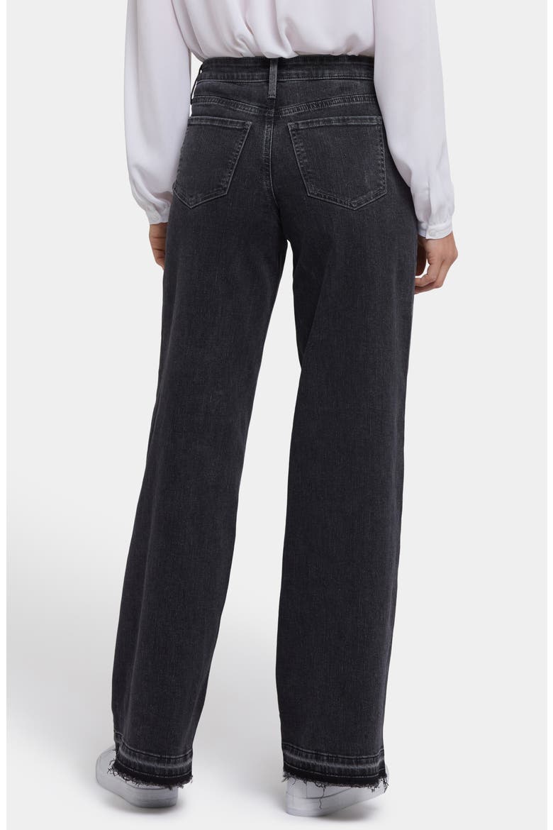 Teresa Release Hem Wide Leg Jeans, Alternate, color, SLATE STONE