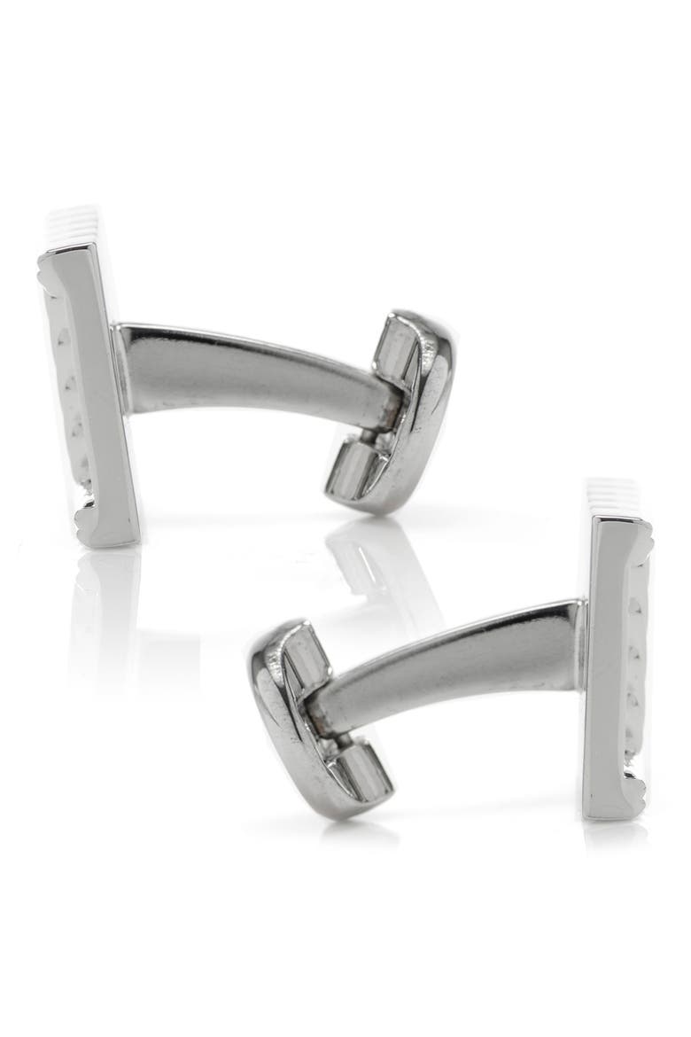 Engraved Cuff Links, Alternate, color, SILVER