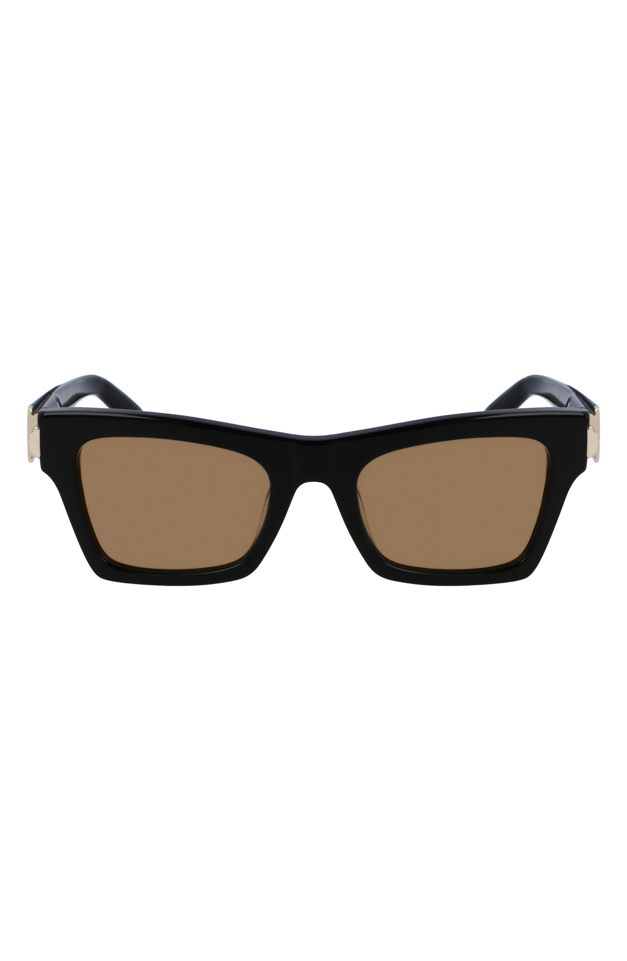 FERRAGAMO Prisma 52mm Rectangular Sunglasses