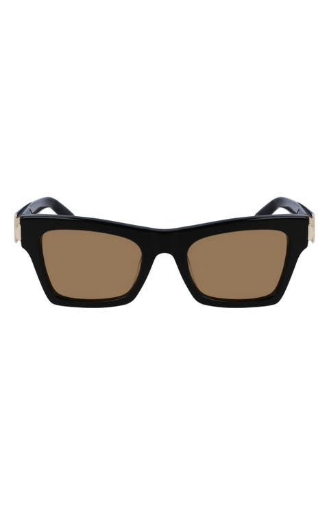 Prisma 52mm Rectangular Sunglasses