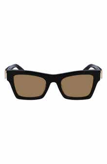 FERRAGAMO Prisma 52mm Rectangular Sunglasses