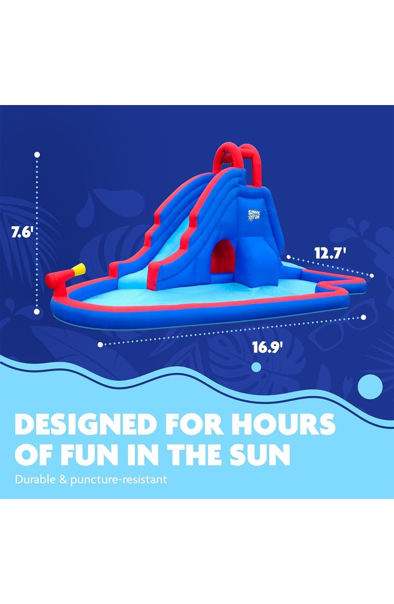Sunny & Fun Slide 'N Spray Inflatable Water Slide Park, Alternate, color,
