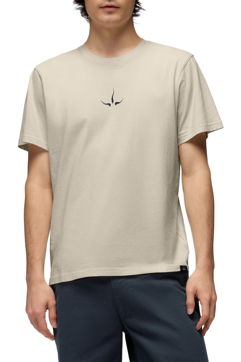 Heritage Logo Organic Cotton Graphic T-Shirt, Main, color, BEACH PEBBLE