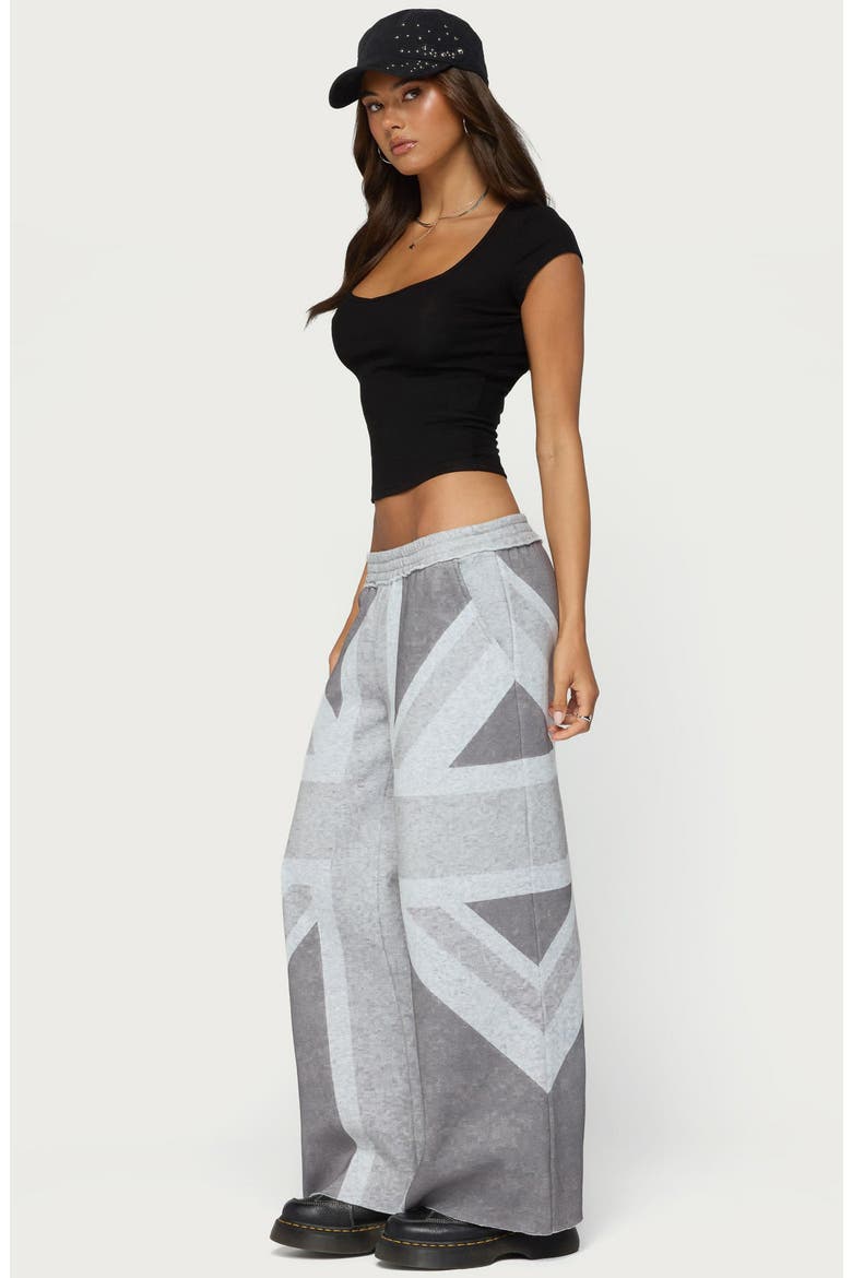 London Rush Wide Leg Sweatpants, Alternate, color, GRAY-MELANGE