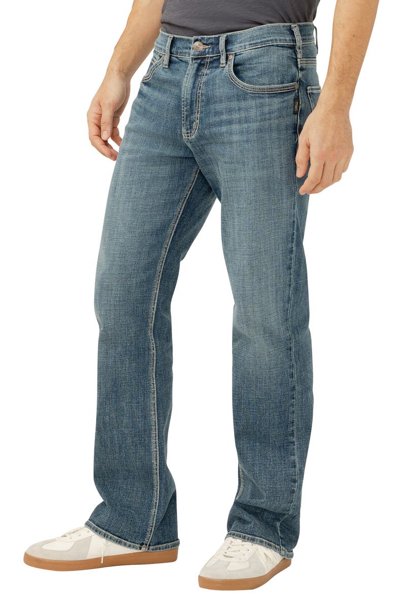 Silver Jeans Co. Zac Relaxed Fit Straight Leg Jeans, Alternate, color, Sequoia
