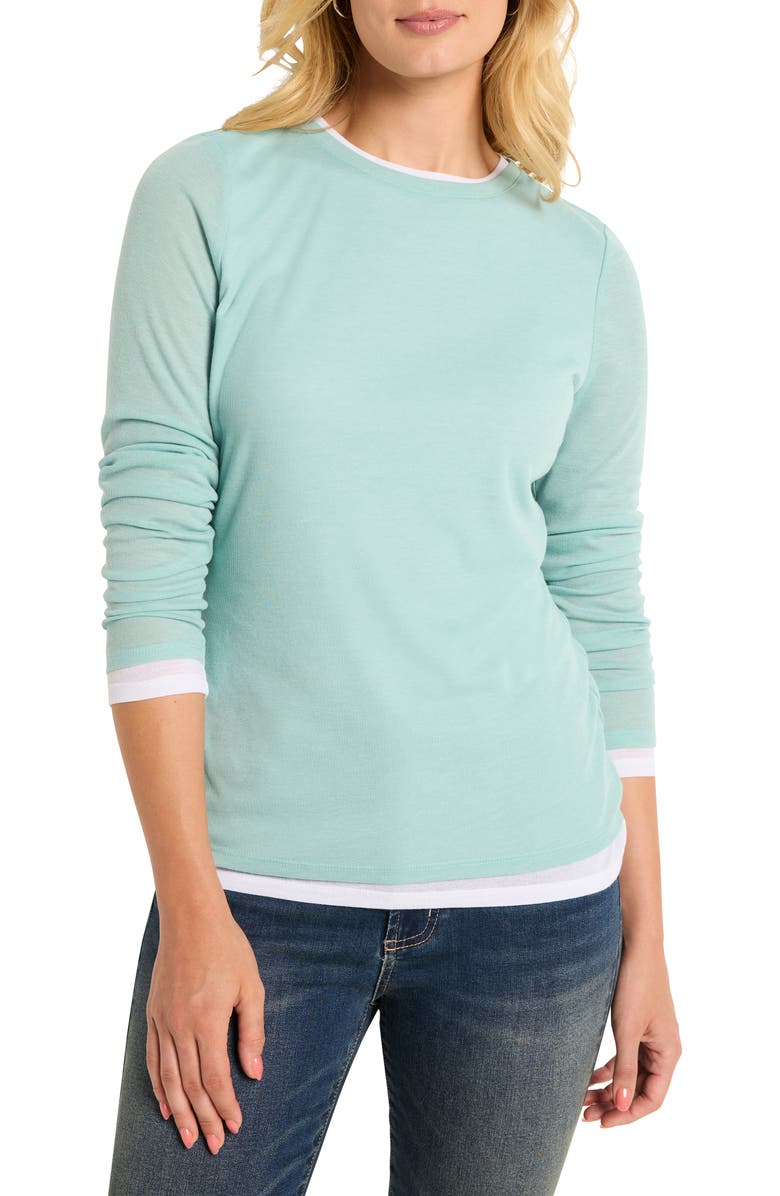NZT by NIC+ZOE Double Layer Long Sleeve T-Shirt, Main, color, 