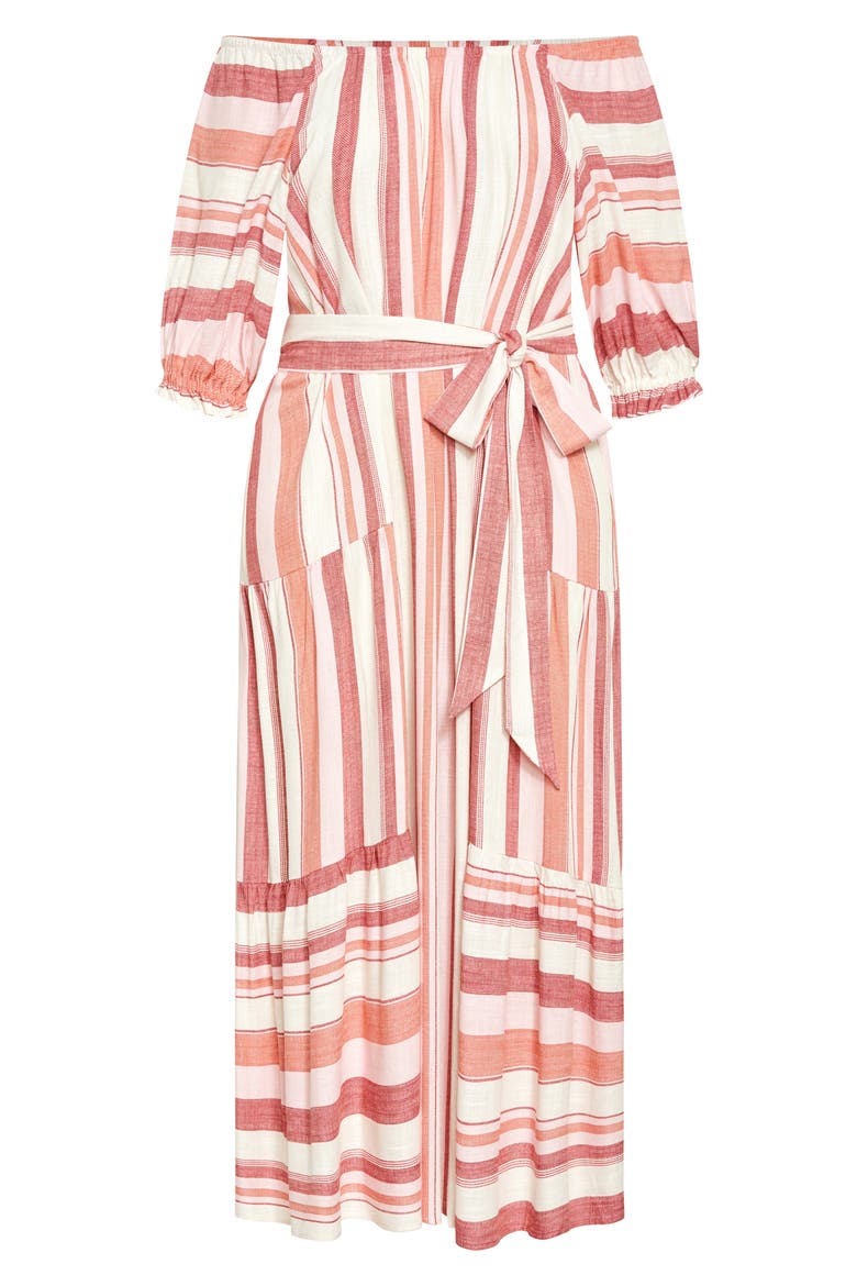 Jemima Stripe Maxi Dress, Alternate, color, COSMO STRIPE