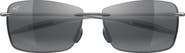 Maui Jim Lighthouse 65mm Polarized Rectangle Sunglasses