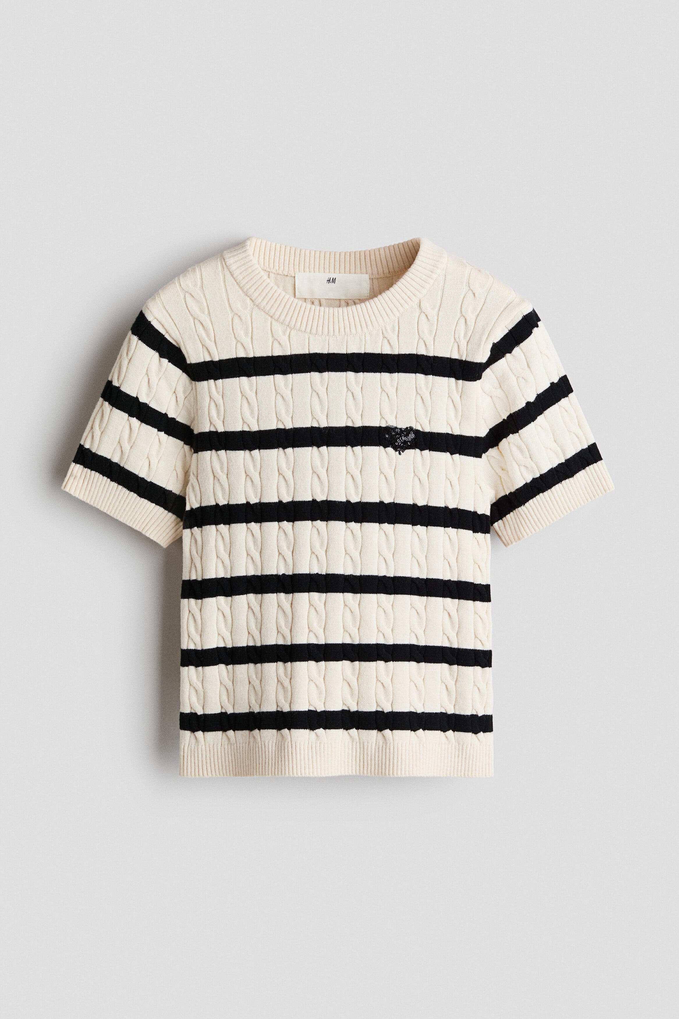 selected Cream/striped