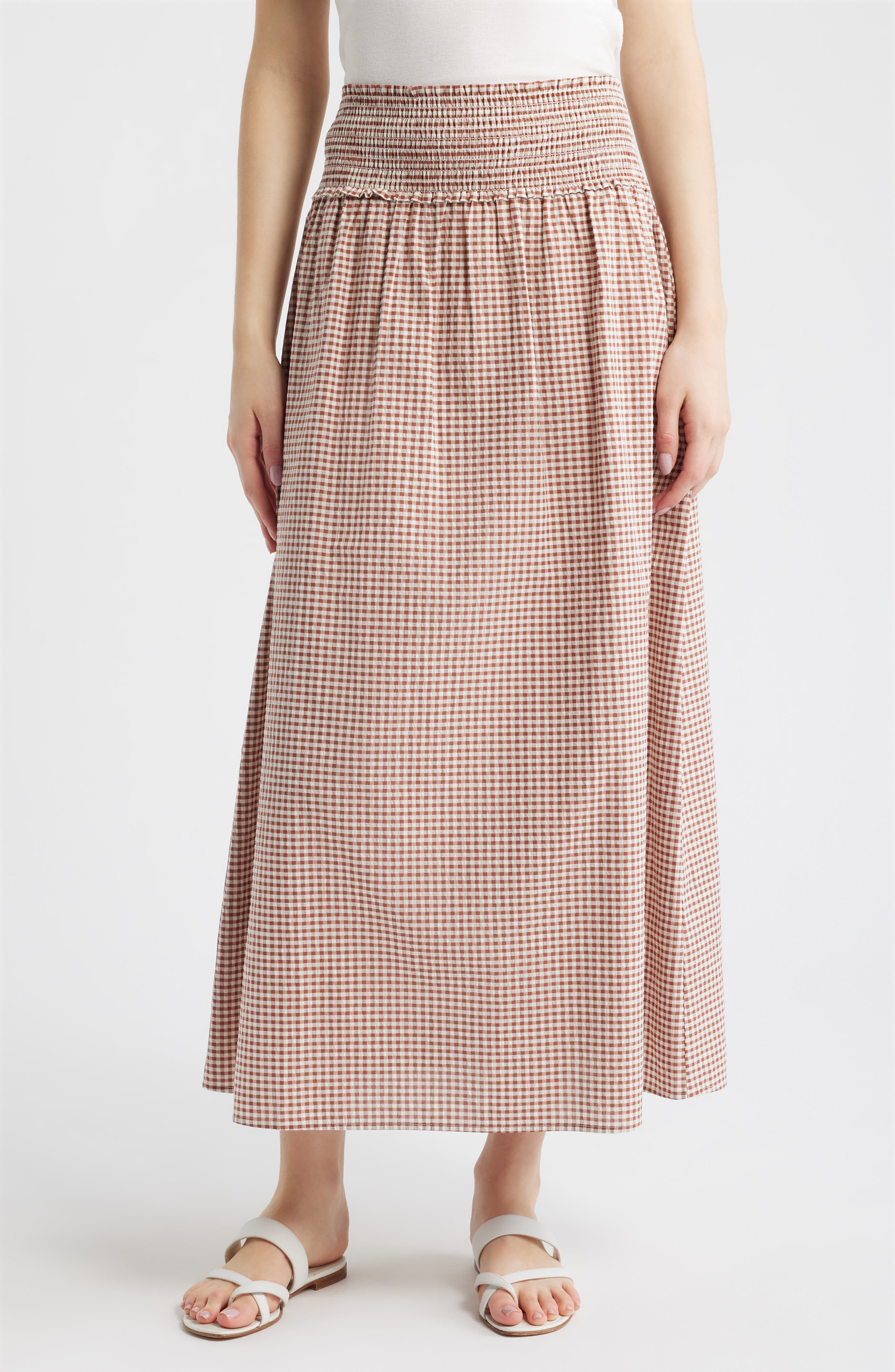selected RUST GINGHAM
